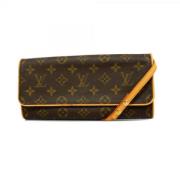 Louis Vuitton Vintage Pre-owned Tyg louis-vuitton-vskor Brown, Dam