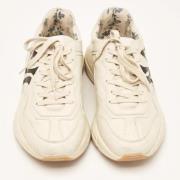 Gucci Vintage Pre-owned Laeder sneakers Beige, Herr