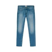 GAS Klassiska Slim Comfort Jeans för Män Blue, Herr