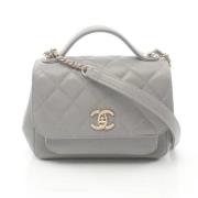 Chanel Vintage Pre-owned Laeder chanel-vskor Gray, Dam