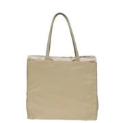 Prada Vintage Pre-owned Tyg prada-vskor Beige, Dam