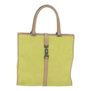 Gucci Vintage Pre-owned Canvas totevskor Yellow, Dam