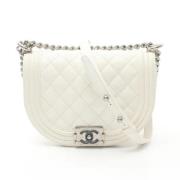 Chanel Vintage Pre-owned Laeder chanel-vskor White, Dam