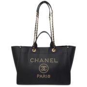 Chanel Vintage Pre-owned Laeder chanel-vskor Black, Dam