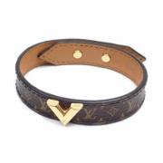 Louis Vuitton Vintage Pre-owned Laeder armband Brown, Dam