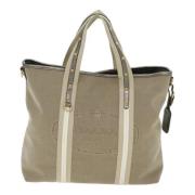 Prada Vintage Pre-owned Canvas prada-vskor Beige, Dam