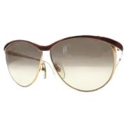 Dior Vintage Pre-owned Plast solglasgon Brown, Dam