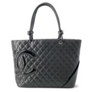 Chanel Vintage Pre-owned Laeder axelremsvskor Black, Dam