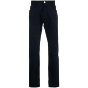 Giorgio Armani Elegant Straight Jeans Blå Bomull Kashmir Blue, Herr