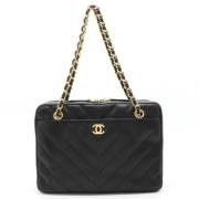 Chanel Vintage Pre-owned Laeder chanel-vskor Black, Dam