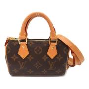 Louis Vuitton Vintage Pre-owned Canvas crossbodyvskor Brown, Dam