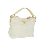 Prada Vintage Pre-owned Nylon prada-vskor White, Dam