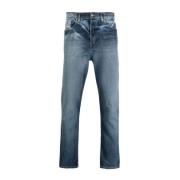 Diesel Casual Straight Blå Bomull Elastan Jeans Blue, Herr