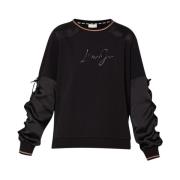 Liu Jo Sweatshirt med nitar Black, Dam