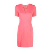 Twinset Rosa Casual Midi Klänning Pink, Dam