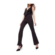 Gaudi Svart Frans Jumpsuit Trendig Elegant Stil Black, Dam