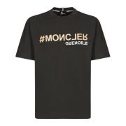 Moncler Svart T-shirt Stilren Lyx Bekväm Black, Herr