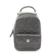 Chanel Vintage Pre-owned Laeder ryggsckar Black, Dam