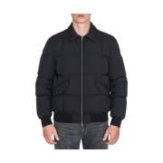 Herno Quiltad rutig bomberjacka Black, Herr