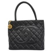 Chanel Vintage Pre-owned Laeder totevskor Black, Dam