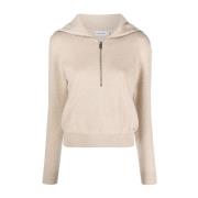 Calvin Klein Beige Bomullströjor & Hoodies Beige, Dam