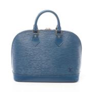 Louis Vuitton Vintage Pre-owned Laeder handvskor Blue, Dam