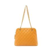 Chanel Vintage Pre-owned Laeder chanel-vskor Yellow, Dam