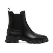 Michael Kors Svart läder ankel boot Black, Dam