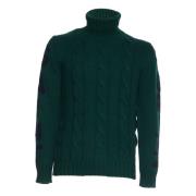 MC2 Saint Barth Grön Turtleneck Jumper Saint Moritz Print Green, Herr