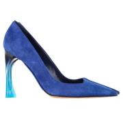 Dior Vintage Pre-owned Mocka klackskor Blue, Dam