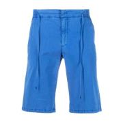 Zilli Blå Elegant Bermuda Shorts Blue, Herr