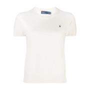 Polo Ralph Lauren Casual Beige Tröja med Korta ärmar Beige, Dam