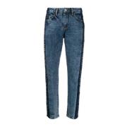 Philipp Plein Avslappnad Straight Blå Jeans Blue, Dam