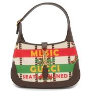 Gucci Vintage Pre-owned Canvas handvskor Brown, Dam