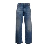 MM6 Maison Margiela Blå Wide Leg Jeans Blue, Dam