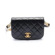 Chanel Vintage Pre-owned Laeder chanel-vskor Black, Dam