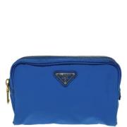 Prada Vintage Pre-owned Tyg prada-vskor Blue, Dam