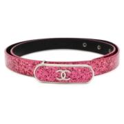 Chanel Vintage Pre-owned Tyg skrp Pink, Dam