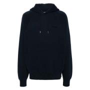 J.Lindeberg Blå Casual Bomull Hoodie Tröja Blue, Herr