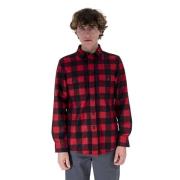 Woolrich Avslappnad skjorta Red, Herr