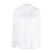 Polo Ralph Lauren Vit Casual Långärmad Skjorta White, Dam