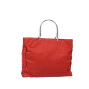 Prada Vintage Pre-owned Nylon prada-vskor Red, Dam