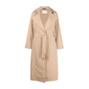 Calvin Klein Jeans Beige Oversized Trench Coat Beige, Dam