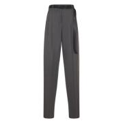 Max Mara Elegant Långbyxor Gray, Dam