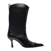 Our Legacy Präglad Panel Texan Boots Black, Dam