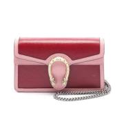 Gucci Vintage Pre-owned Laeder crossbodyvskor Pink, Dam