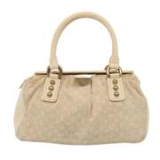 Louis Vuitton Vintage Pre-owned Canvas louis-vuitton-vskor Beige, Dam