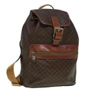 Celine Vintage Pre-owned Canvas axelremsvskor Brown, Dam