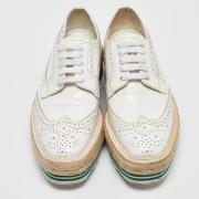 Prada Vintage Pre-owned Laeder sneakers White, Dam