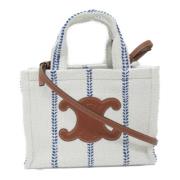 Celine Vintage Pre-owned Laeder totevskor White, Dam